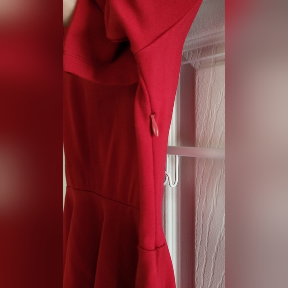 Lulus Tip the Scallops Red Scalloped Skater Dress - Picture 6 of 9